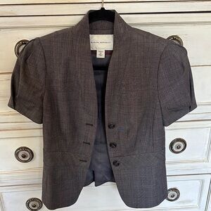 Banana Republic Short Sleeve Gray Women's Blazer